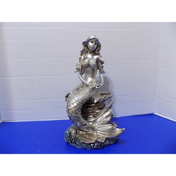 NEW Mermaid Figurine Statue Coastal Nautical Home Decor - Picture 1 of 7